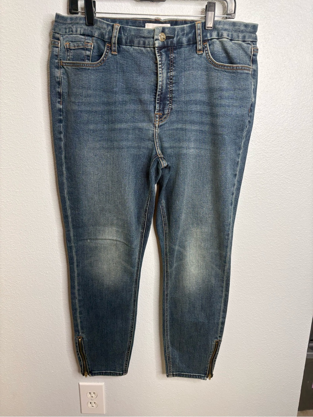 Jen 7 Ankle Skinny Jeans Size 14